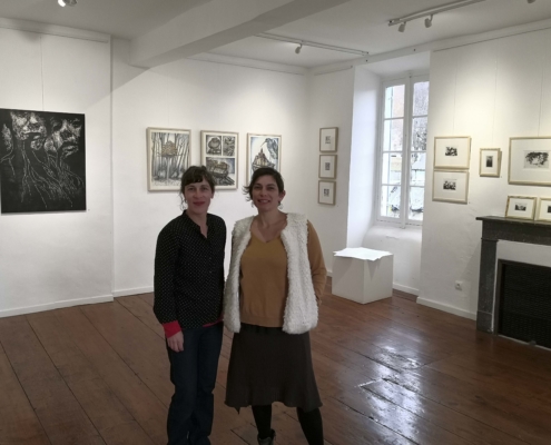 Exposition Gravures Ekin Kirimkan, Iris Miranda, Melissa Tresse Abbadiale décembre 2019 janvier 2020