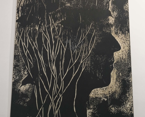 Exposition Gravures Ekin Kirimkan, Iris Miranda, Melissa Tresse Abbadiale décembre 2019 janvier 2020