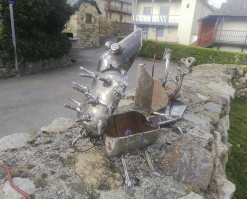 Stage sculpture métal Pedro Fremy L'Abbadiale février 2021
