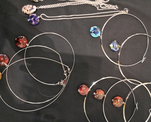 Stage verre à la flamme Sylvie Freyçenon L'Abbadiale mai 2021