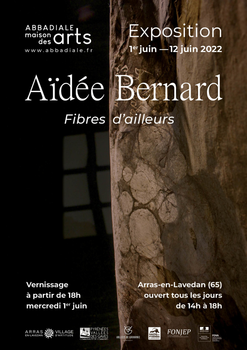 Affiche exposition Aïdée Bernard juin 2022 Abbadiale