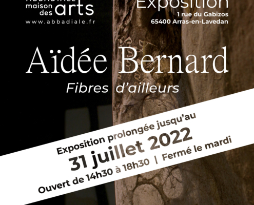 Affiche exposition juin juillet 2022 Aïdée Bernard Abbadiale