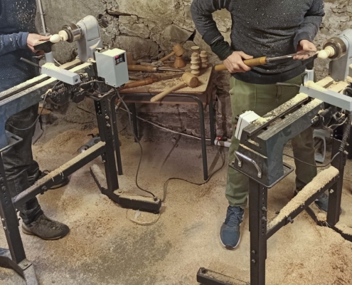 Stage tournage sur bois Romuald Clémenceau L'Abbadiale mars 2022