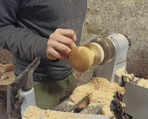 Stage tournage sur bois Romuald Clémenceau L'Abbadiale mars 2022
