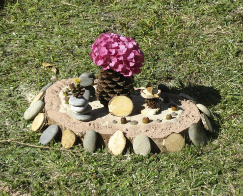 Atelier Land Art Nelly Ducamp Abbadiale août 2019