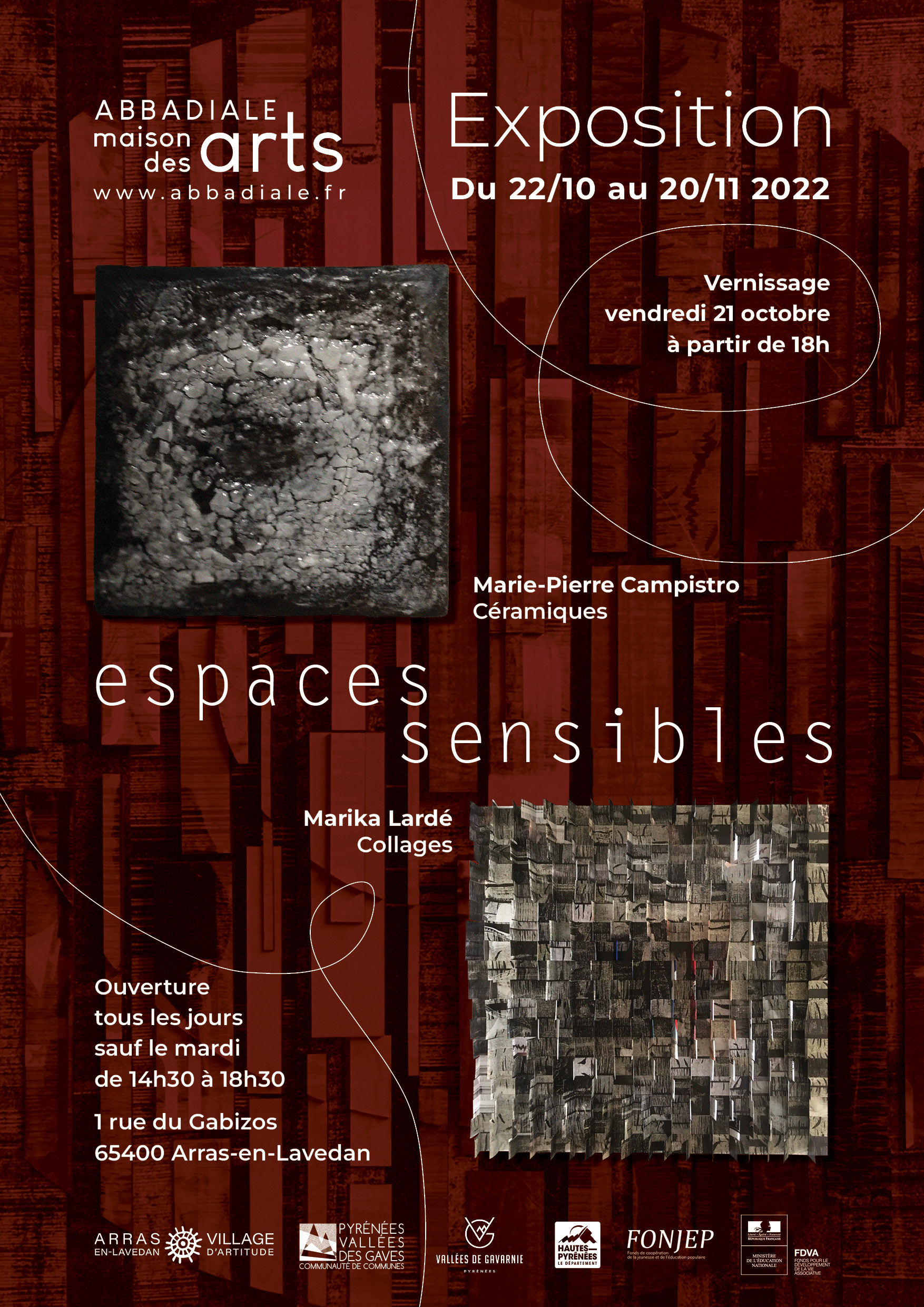 espaces sensibles abbadiale expo marie pierre campistro marika lardé