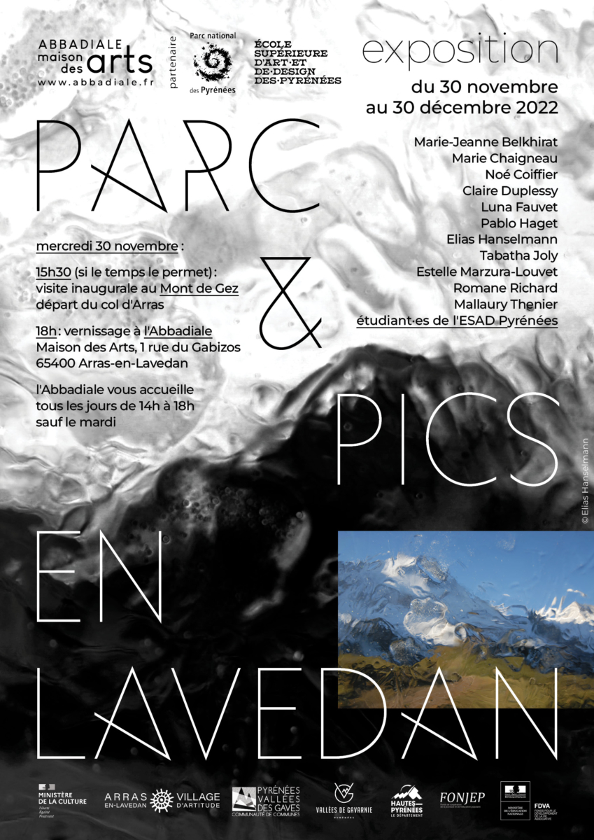 Affiche Parcs et pics en Lavedan decembre 2022 ©l'Abbadiale LQ