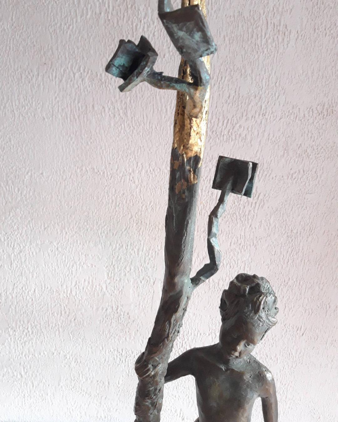 2023_expo-21-2023_SB Sylviane Selma – Nun, sculpture marbre et bronze, calligraphie arabe, exposition L'Abbadiale 2023