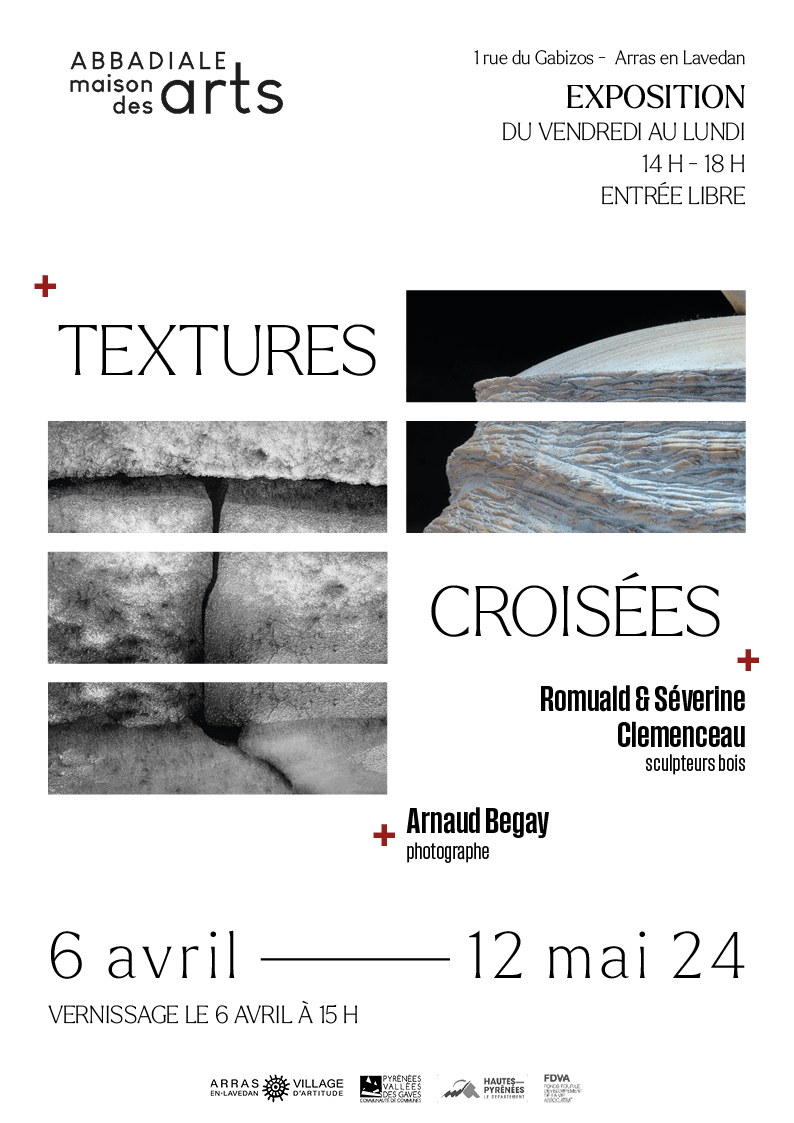 affiche exposition textures croisées