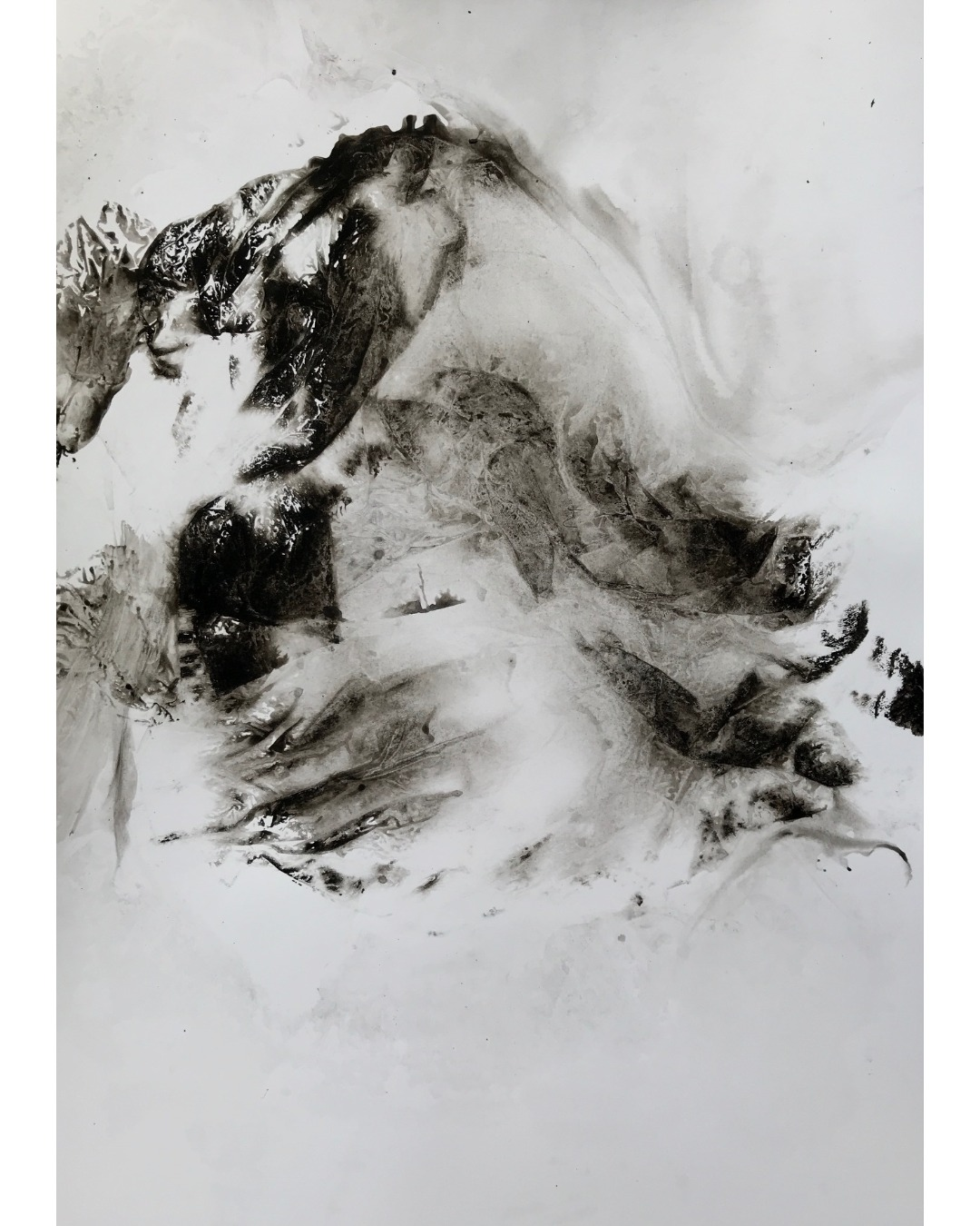 24-12_noel-26-IGw Élisabeth Mounic – encre de Chine et huile, peinture abstraite et onirique, exposition collective de Noël 2024, L'Abbadiale