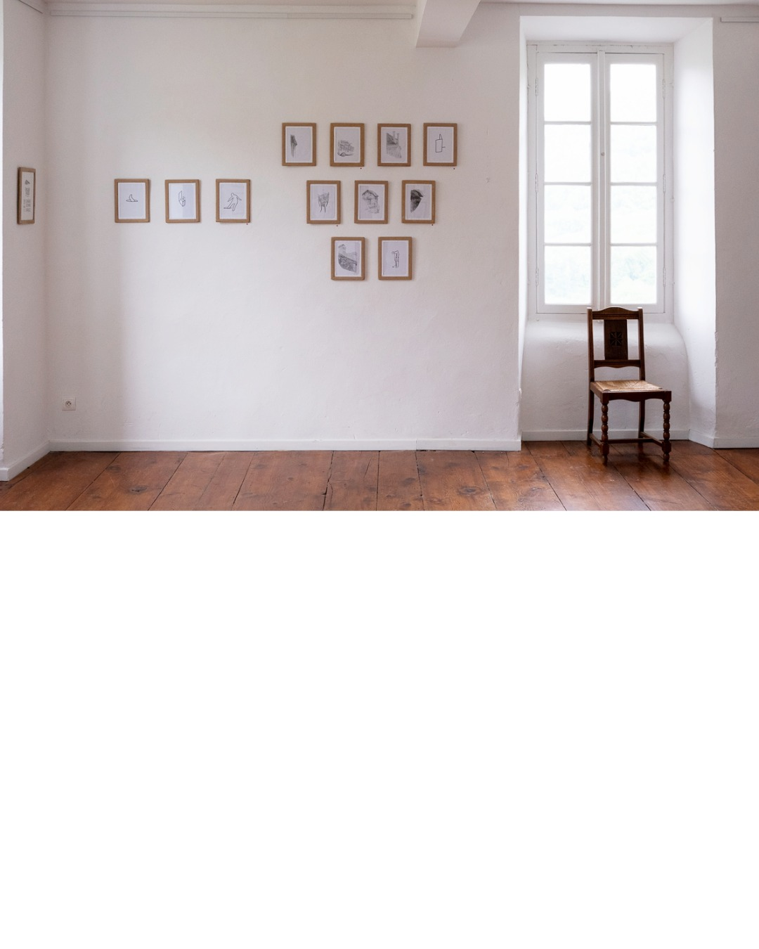 Vue d'exposition Christian Rastoll – dessins et illustrations, L'Abbadiale 2025