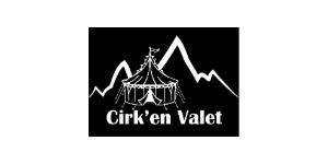 Logo de Cirk'en Valet, partenaire de l'exposition Espaces imaginaires, L'Abbadiale 2025