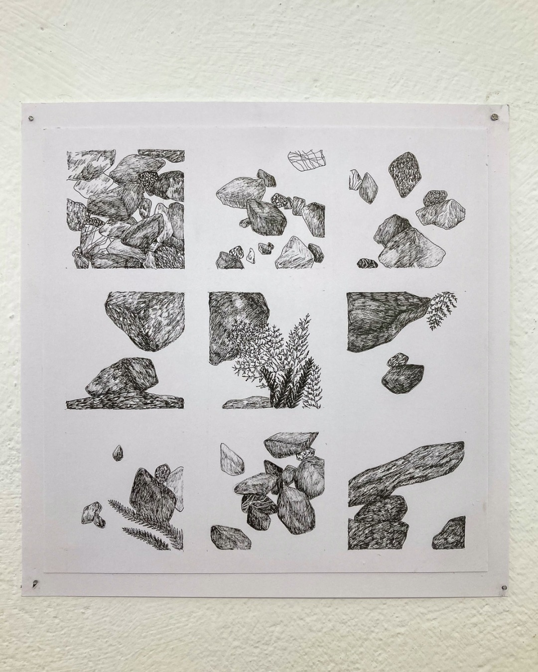 25-06_meteodrome-41-IGw Détail d'un relevé artistique de Météodrome – dialogue entre l'infiniment petit et le gigantisme des montagnes