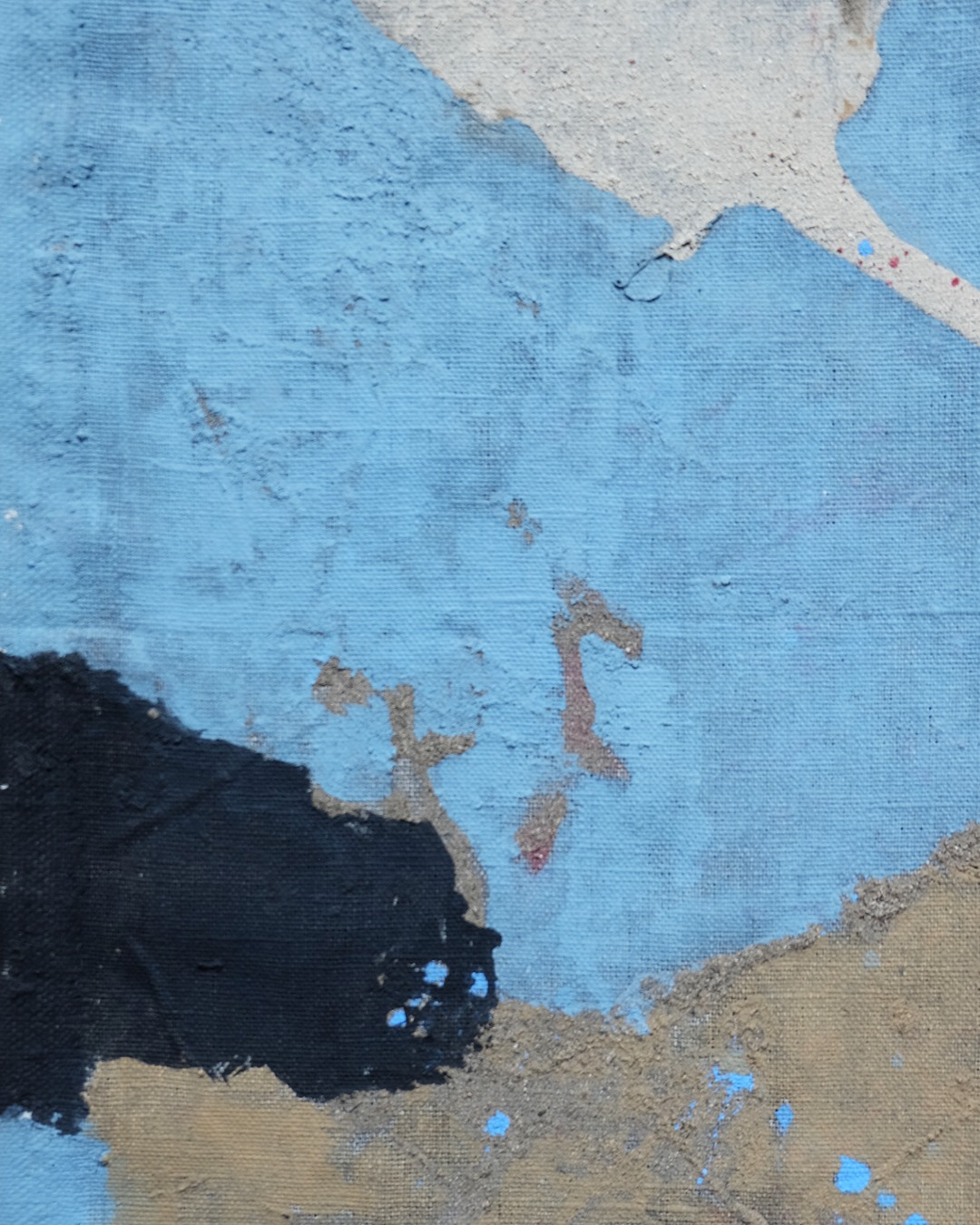 Peinture d'Isabelle Crampe – textures et couleurs fluides, exposition MA : en suspens, L'Abbadiale 2025