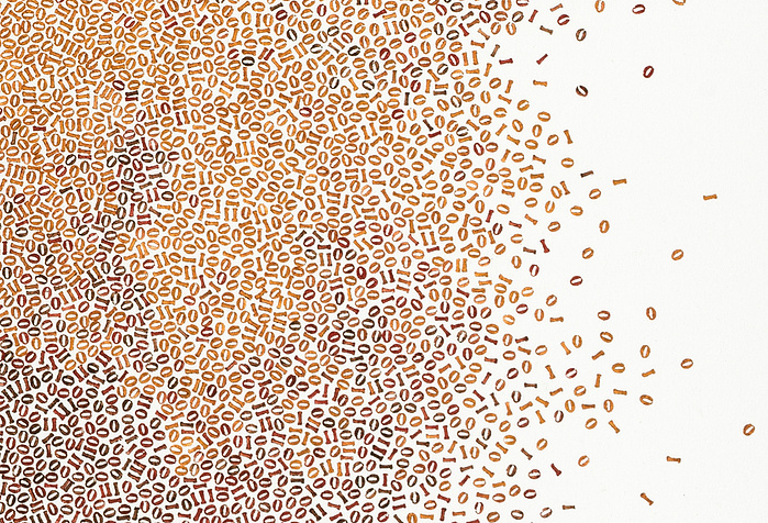 Nicky Broekhuysen - Detail_2 the Mediator-peinture binaire de Nicky Broekhuysen-détail